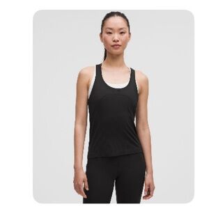 lululemon athletica Black Swiftly Tank- Size 8- Waist length